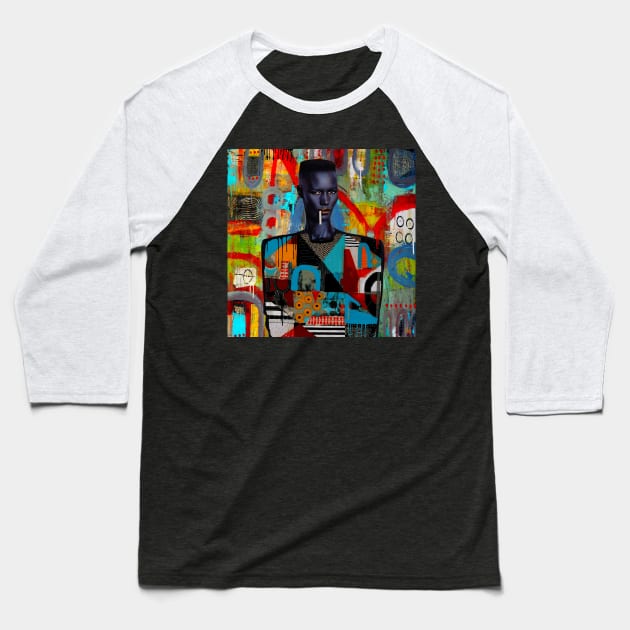 Grace Jones pop art Baseball T-Shirt by christian@heltsort.com